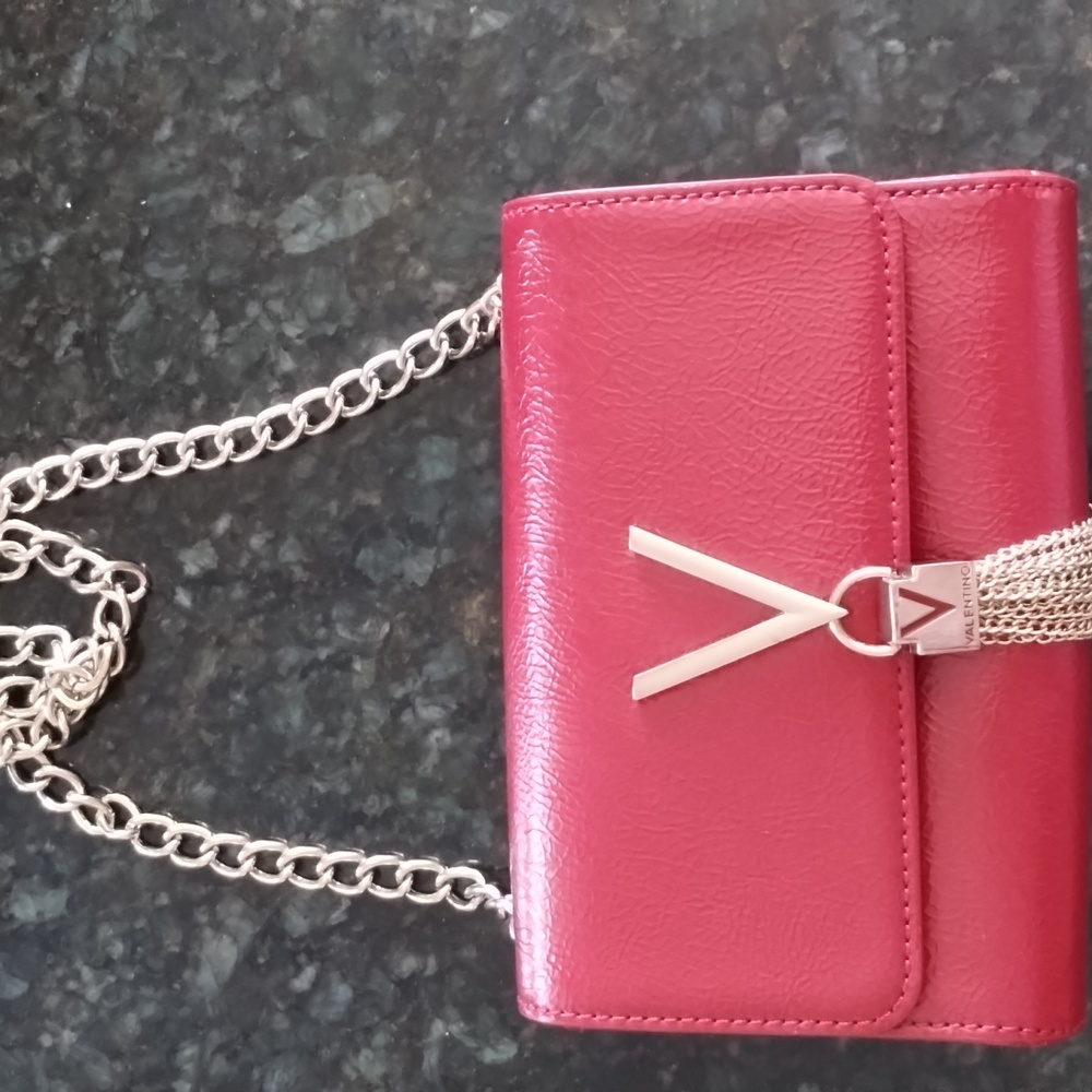 Mario Valentino Oboe Shiny Eco Leather Bag